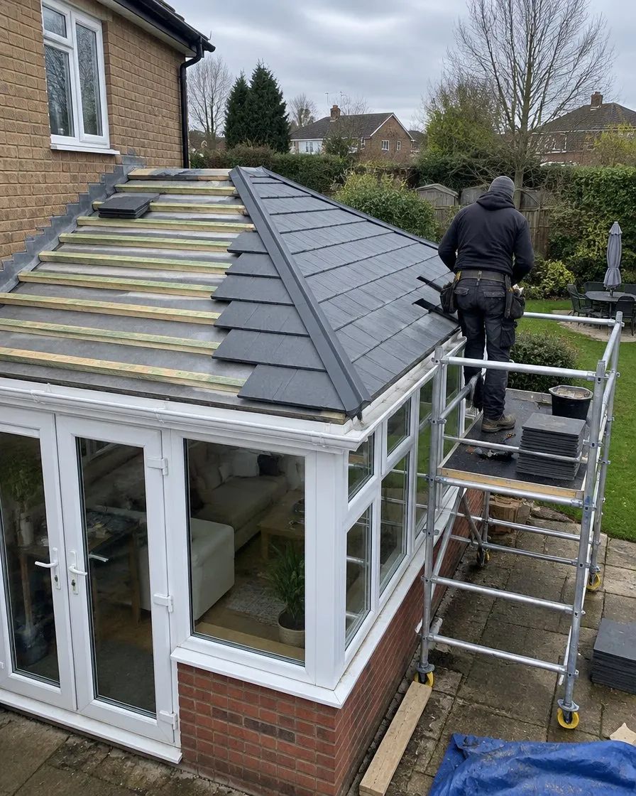 Conservatory roof replacement in Great Torrington
