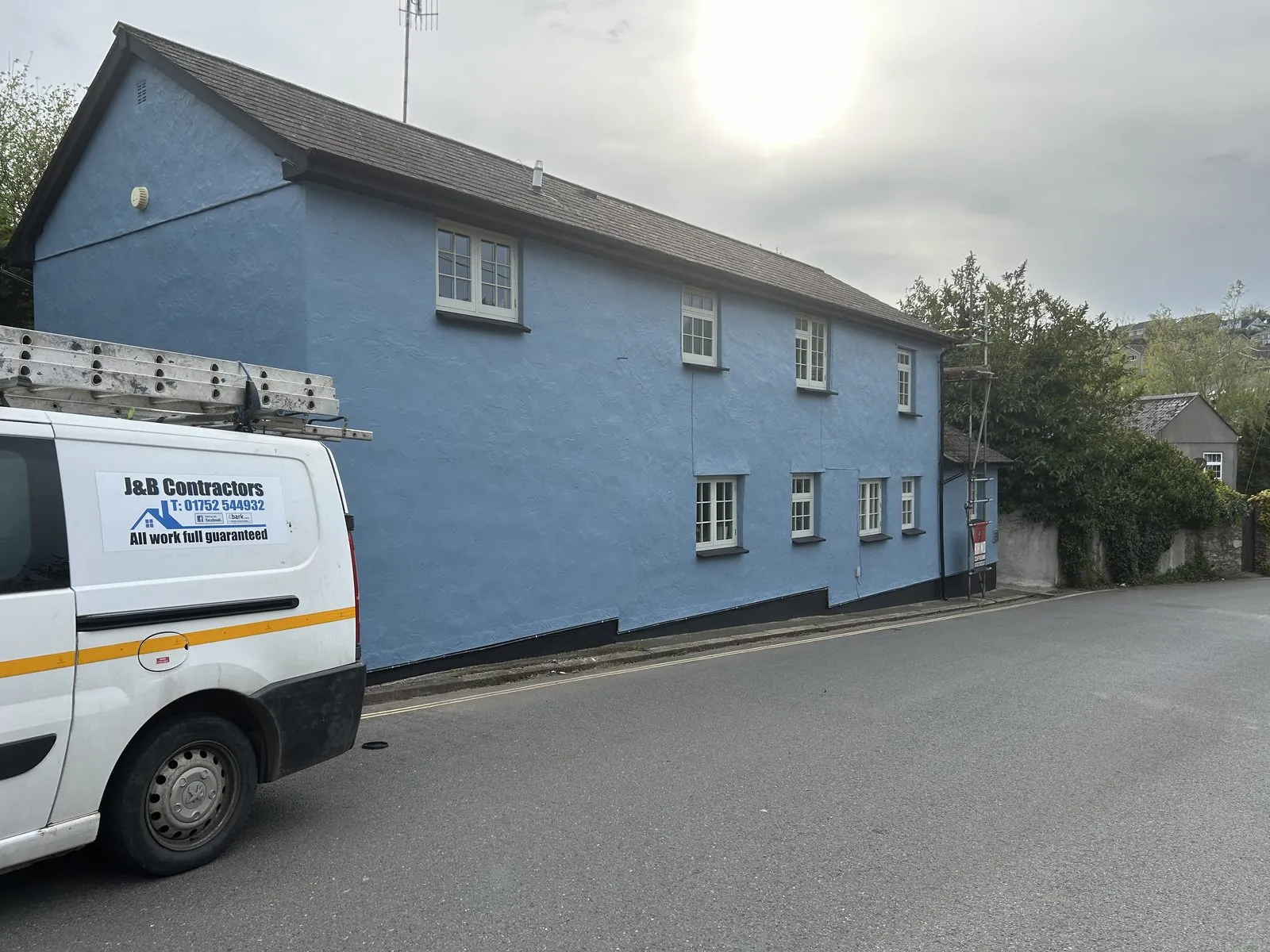 Exterior painting of a detached house in Great Torrington